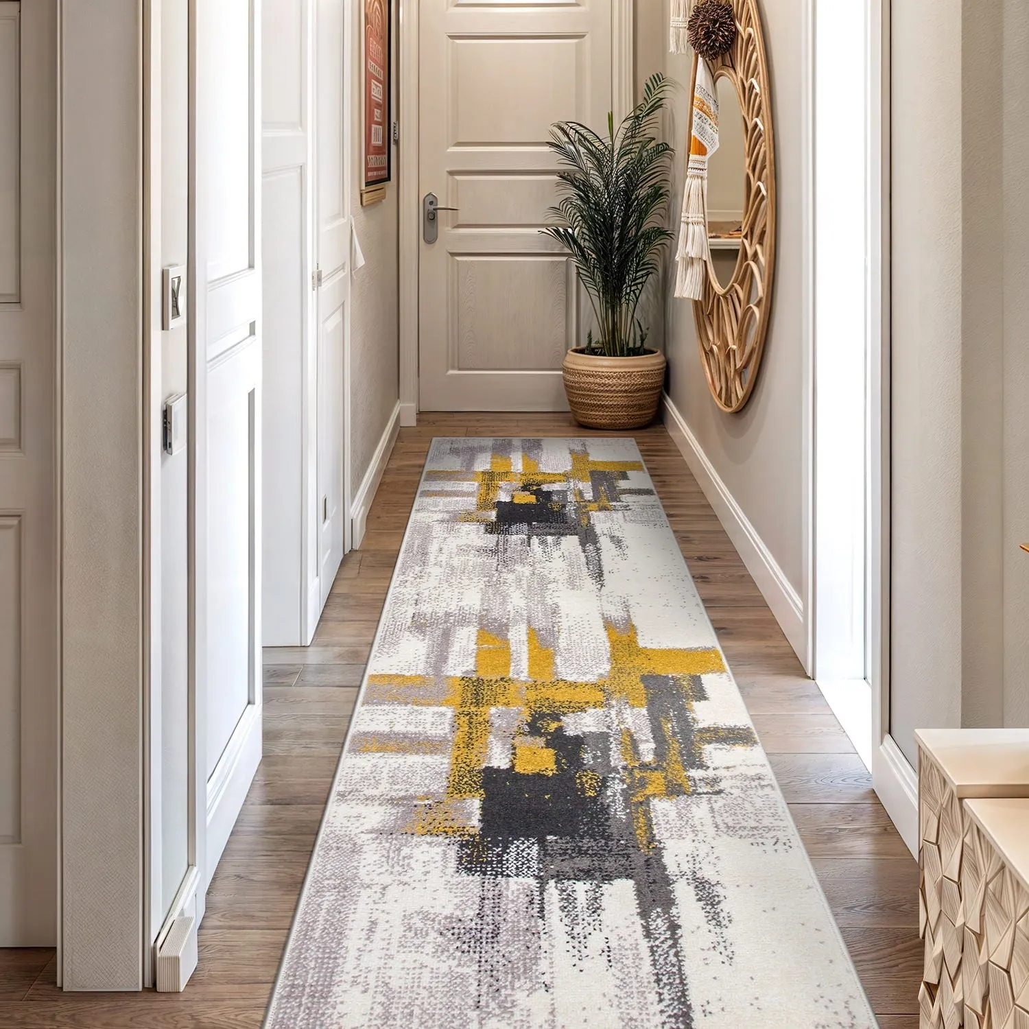 World Rug Gallery Modern Abstract Art Area Rug