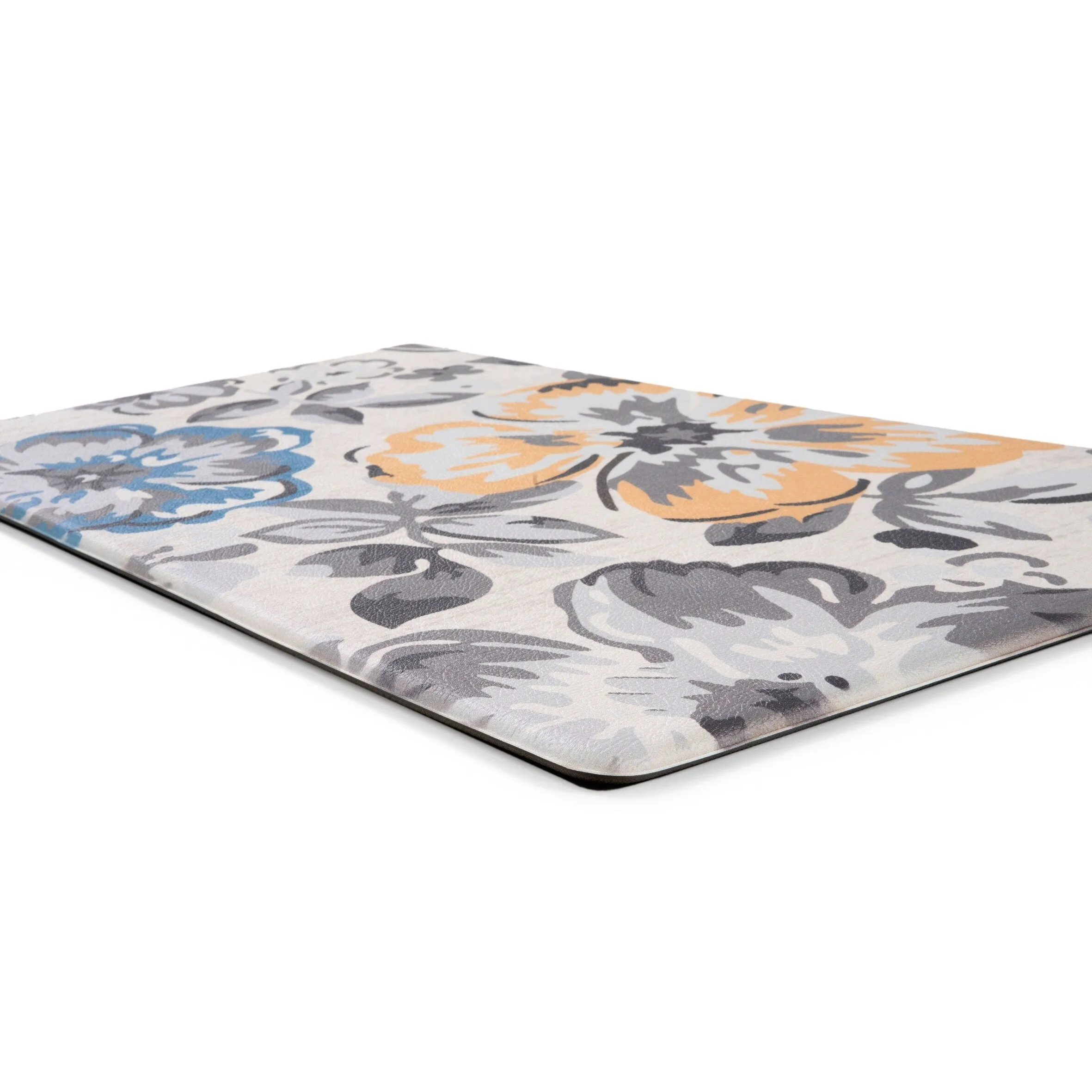 World Rug Gallery Modern Floral Anti Fatigue Standing Mat