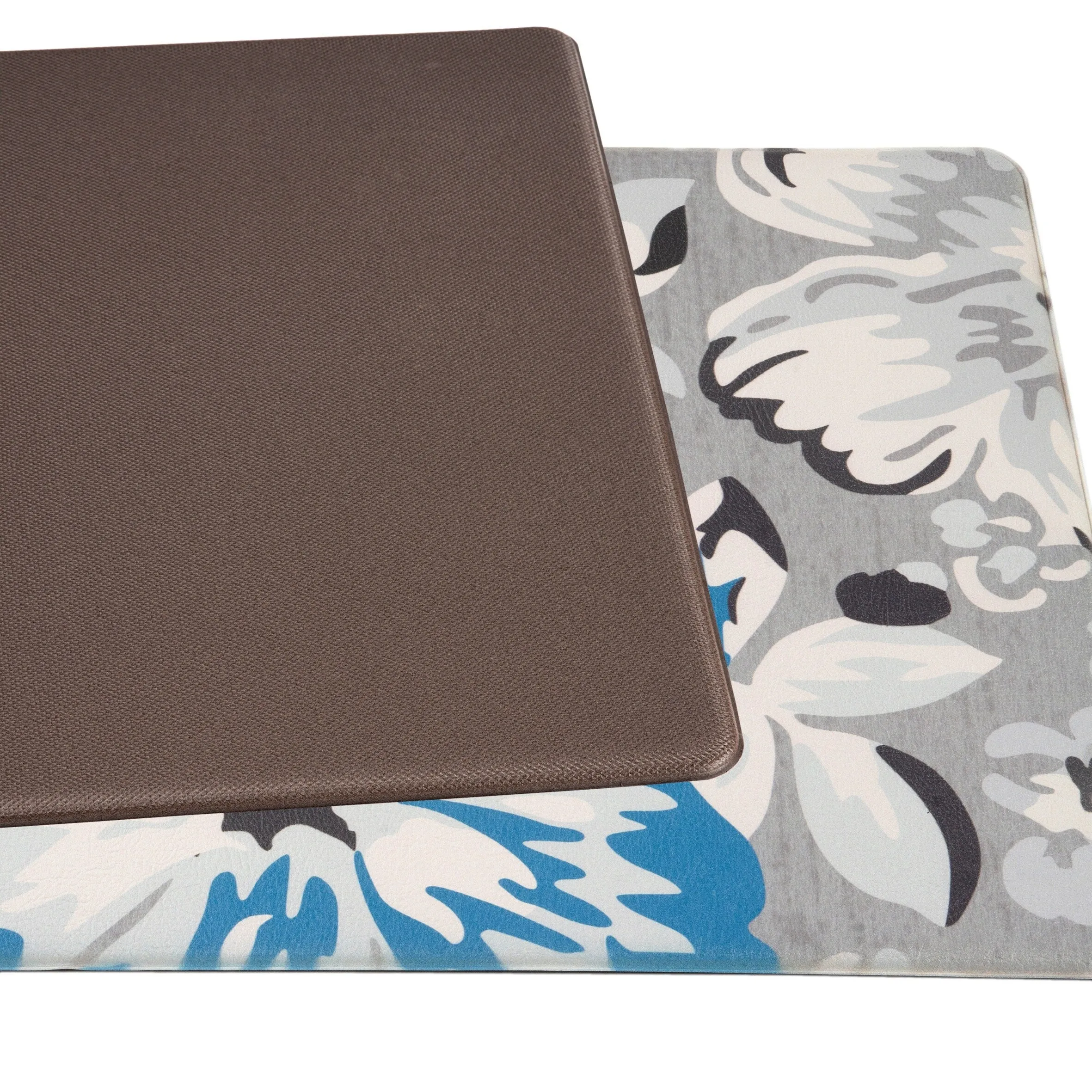 World Rug Gallery Modern Floral Anti Fatigue Standing Mat