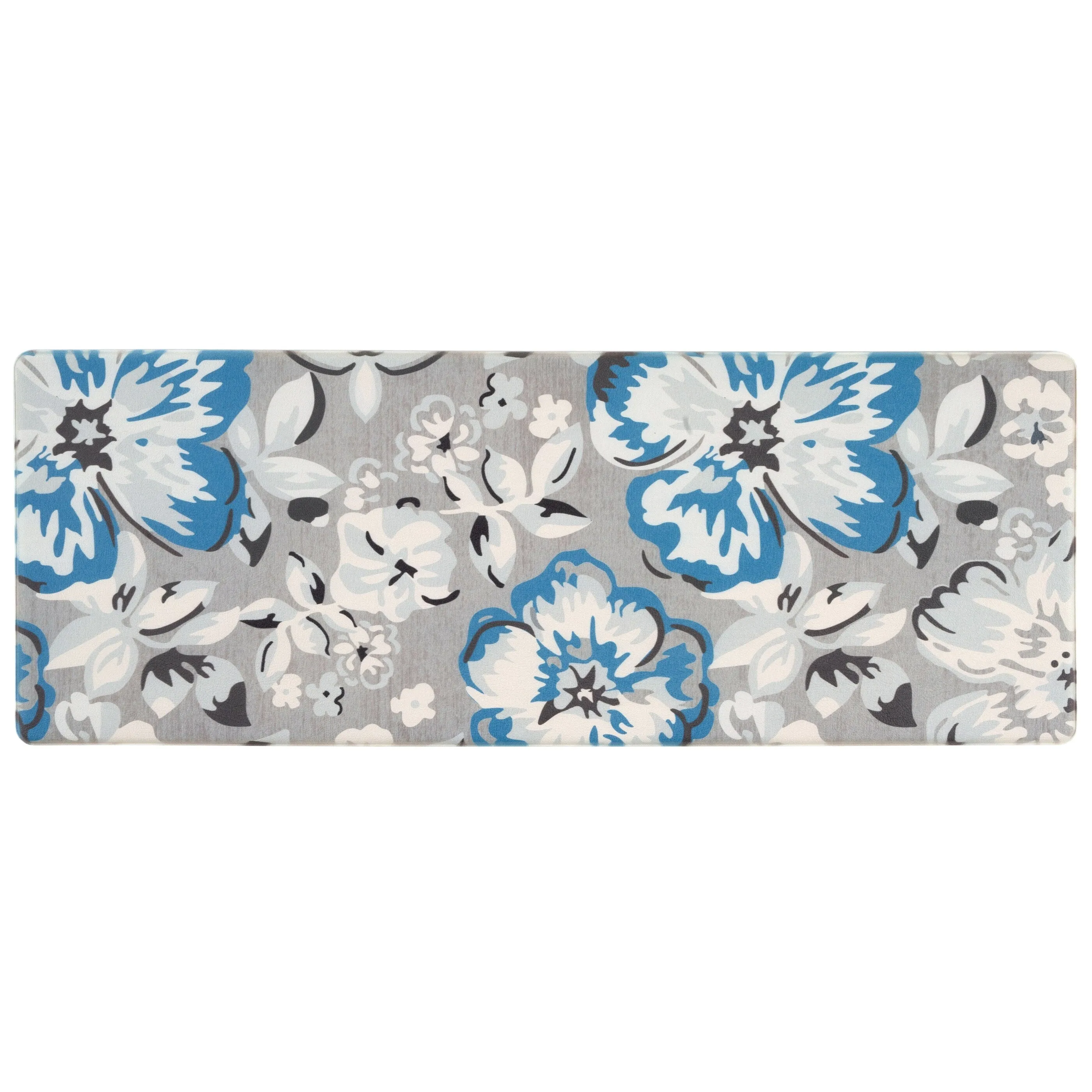 World Rug Gallery Modern Floral Anti Fatigue Standing Mat