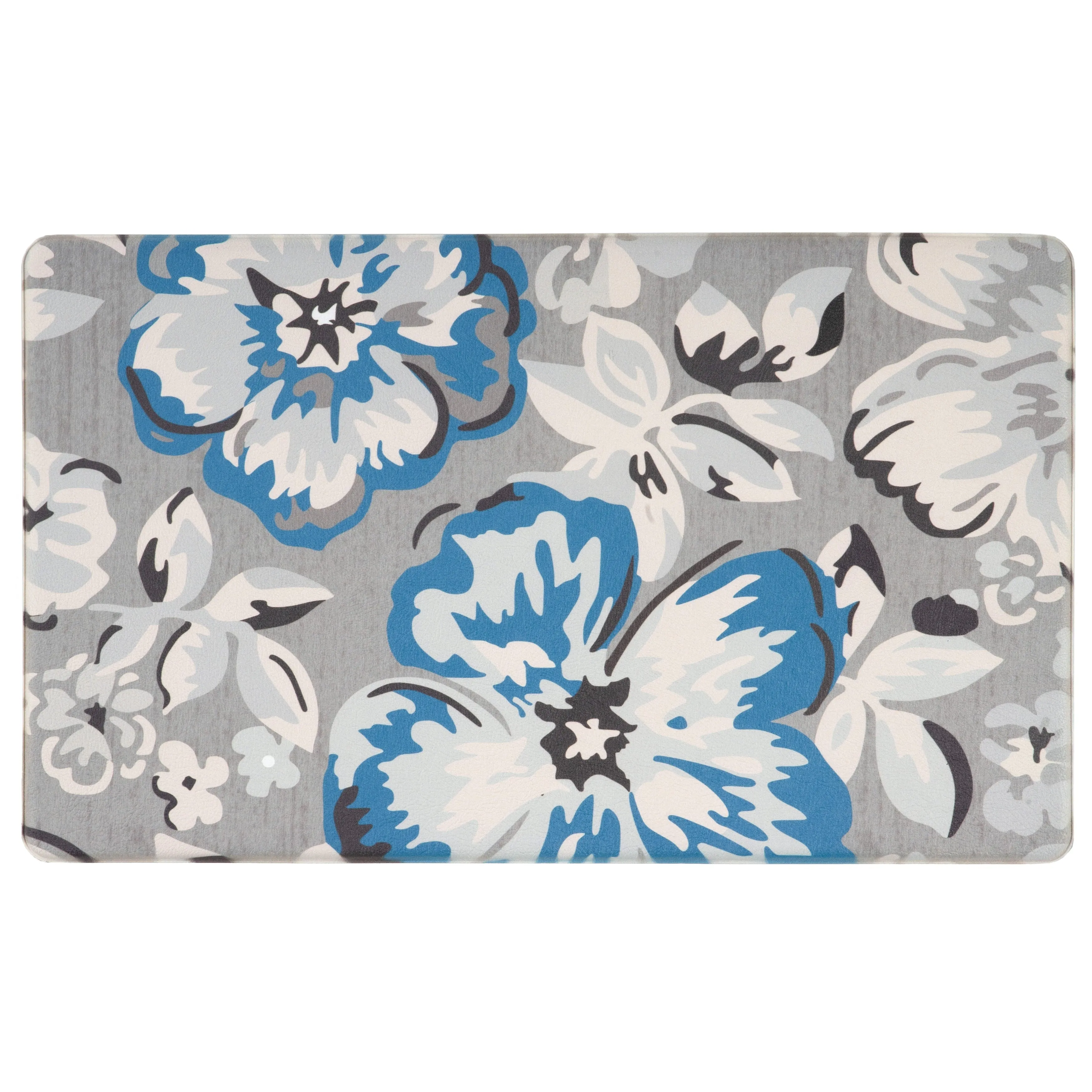 World Rug Gallery Modern Floral Anti Fatigue Standing Mat
