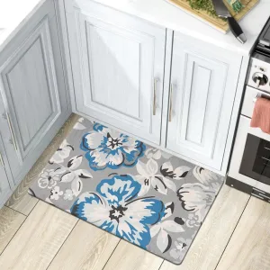 World Rug Gallery Modern Floral Anti Fatigue Standing Mat