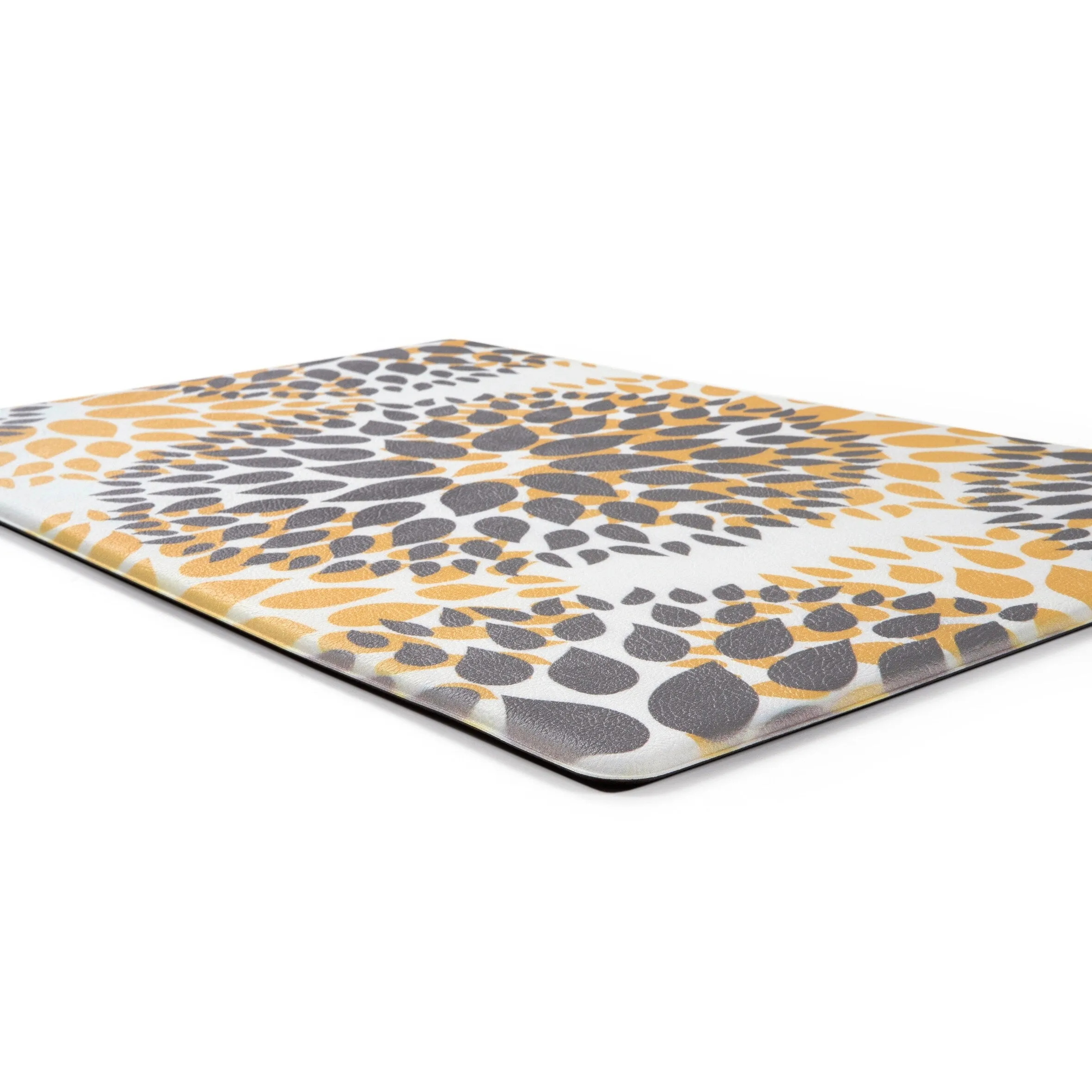 World Rug Gallery Modern Floral Circles Anti Fatigue Standing Mat