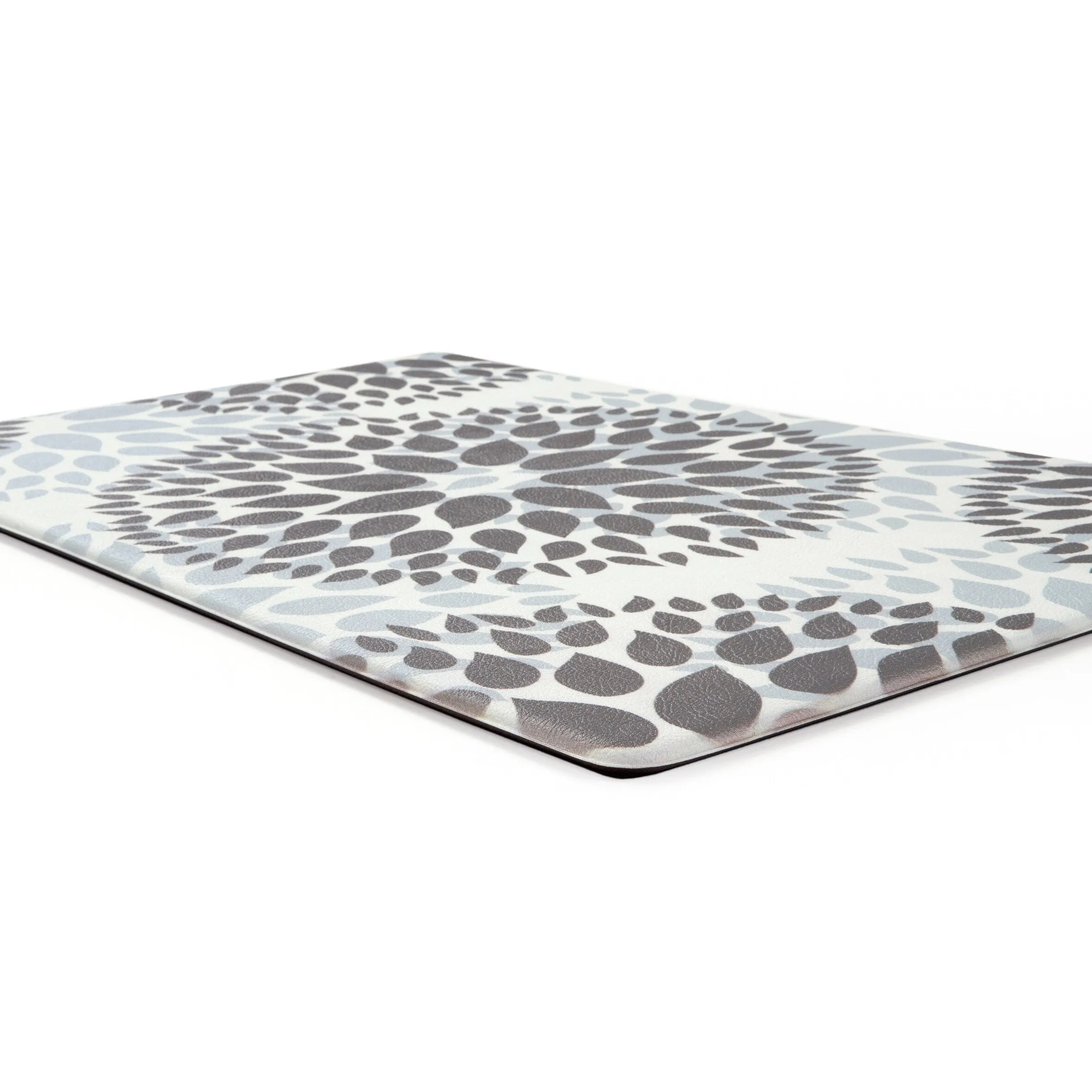 World Rug Gallery Modern Floral Circles Anti Fatigue Standing Mat