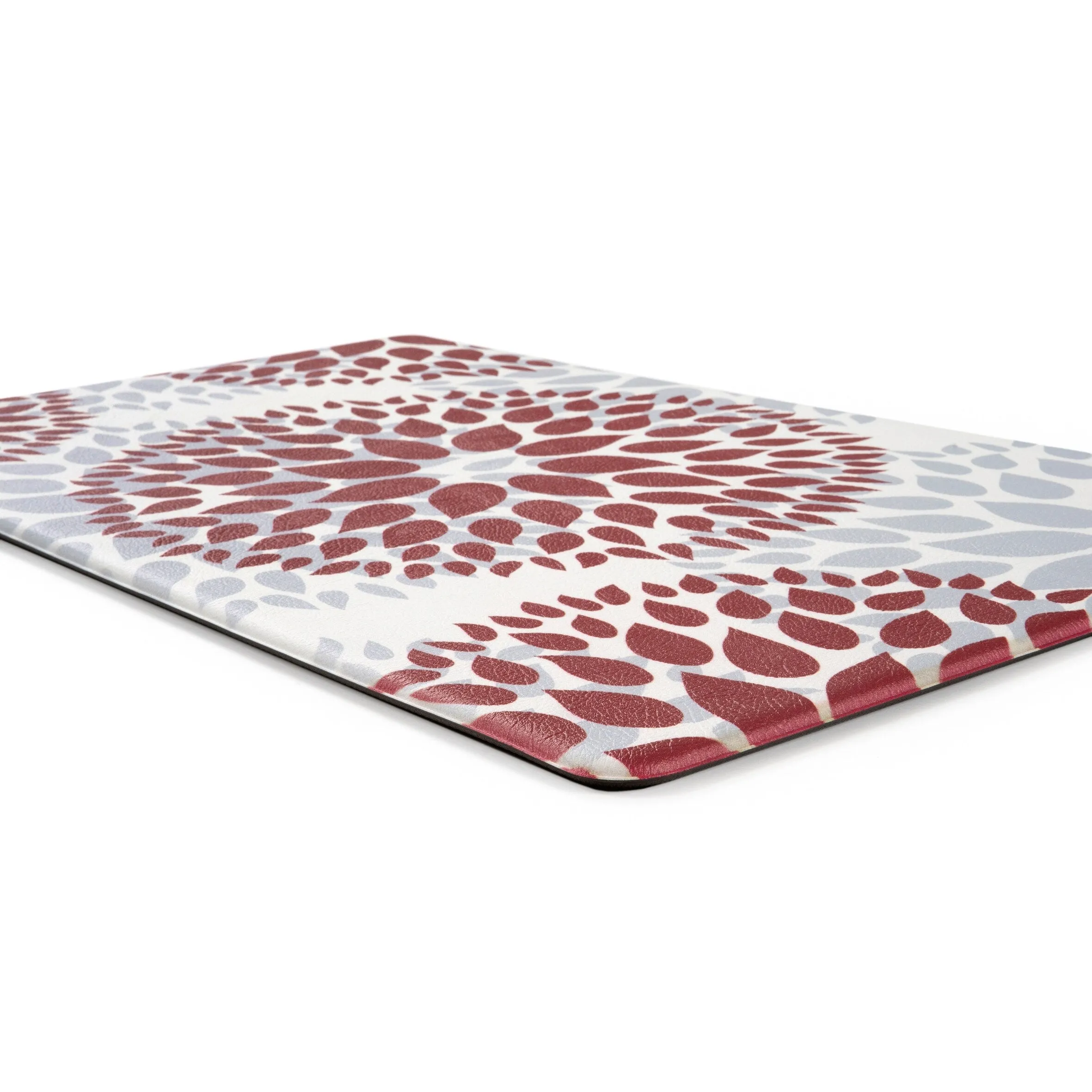 World Rug Gallery Modern Floral Circles Anti Fatigue Standing Mat