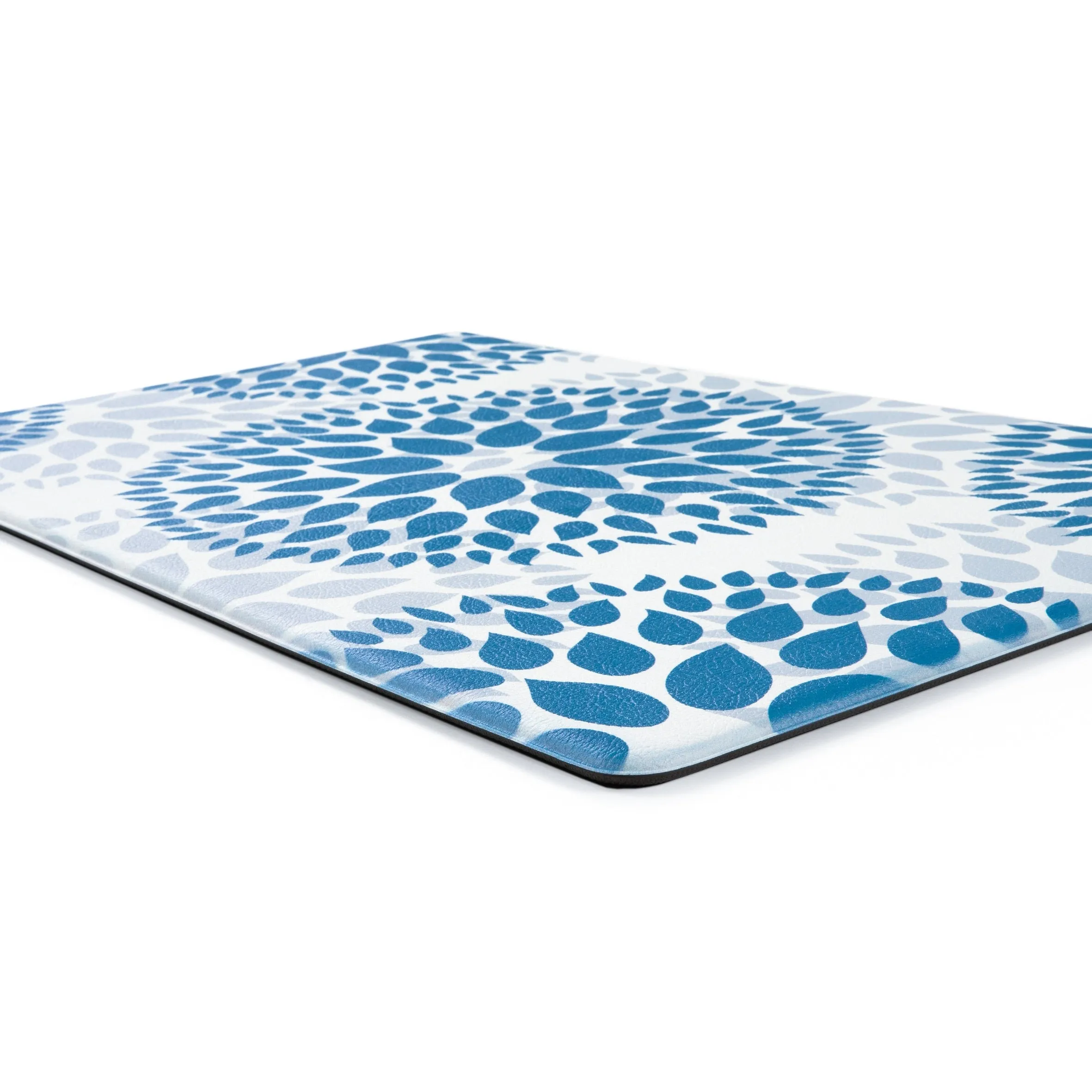 World Rug Gallery Modern Floral Circles Anti Fatigue Standing Mat