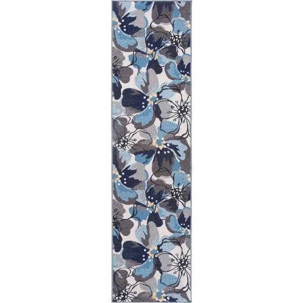 World Rug Gallery Modern Floral Non-Slip Area Rug