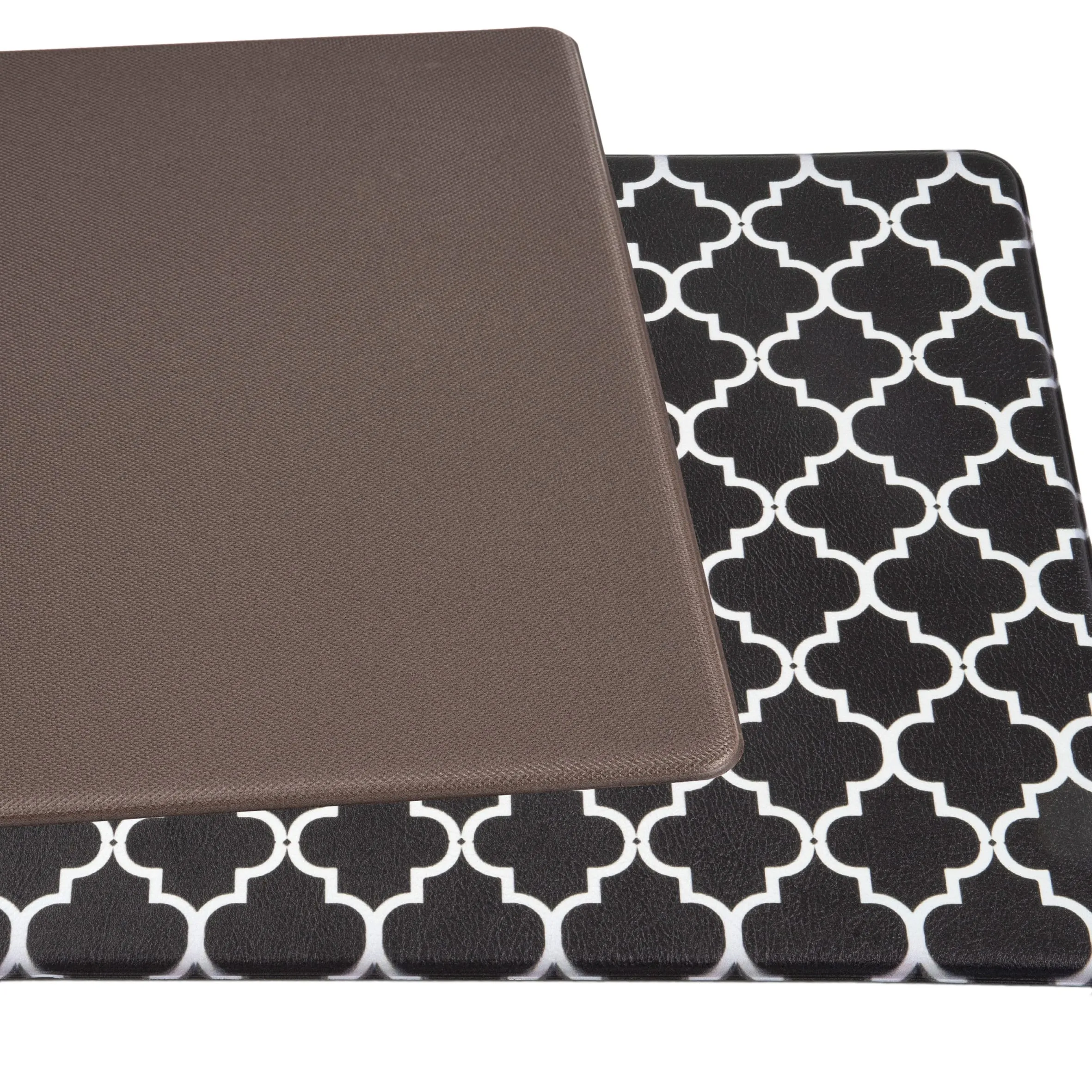 World Rug Gallery Modern Trellis Pattern Anti Fatigue Standing Mat