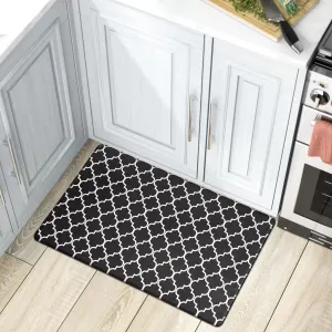World Rug Gallery Modern Trellis Pattern Anti Fatigue Standing Mat