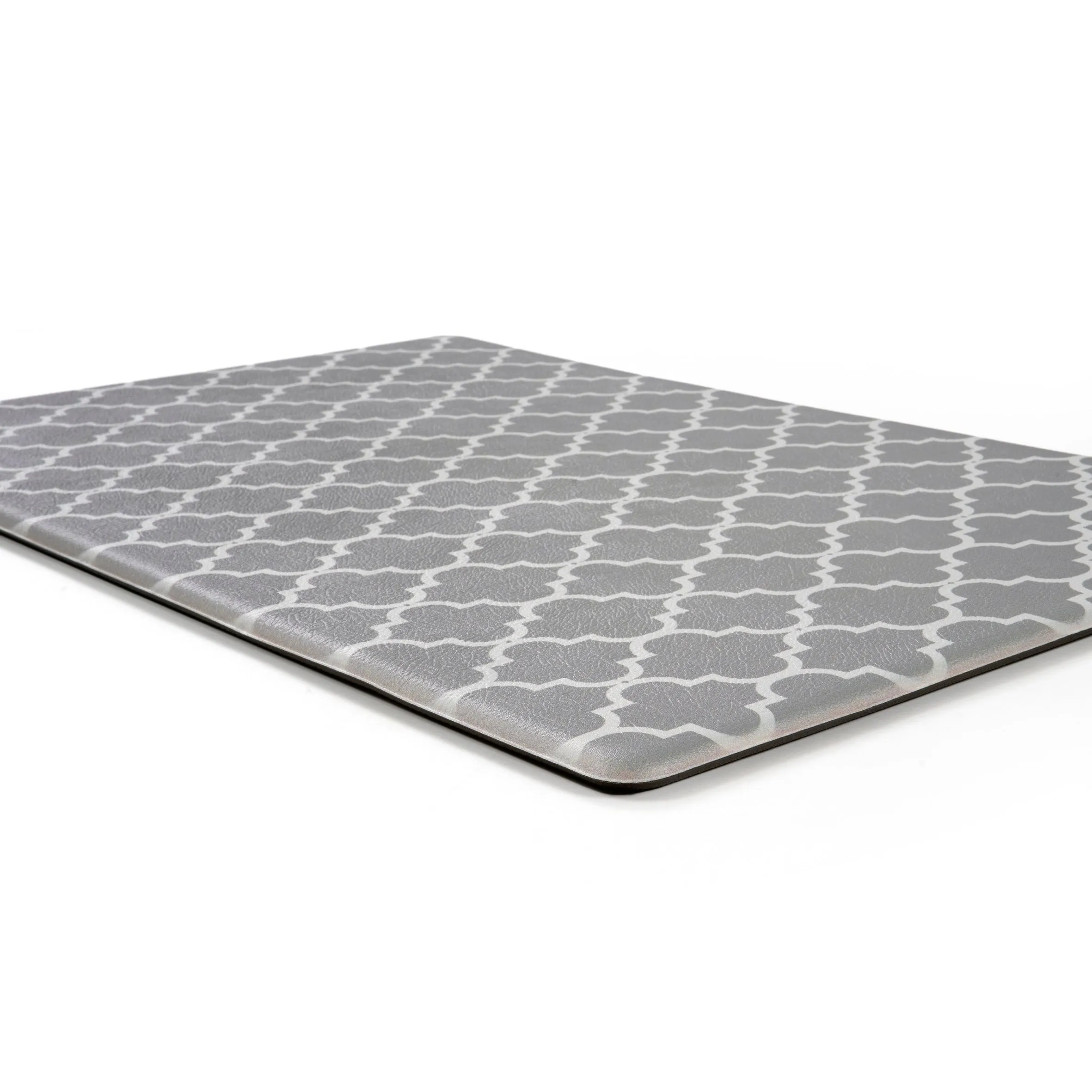 World Rug Gallery Modern Trellis Pattern Anti Fatigue Standing Mat