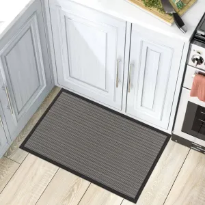 World Rug Gallery Stripe Textline Anti-Fatigue Standing Mat