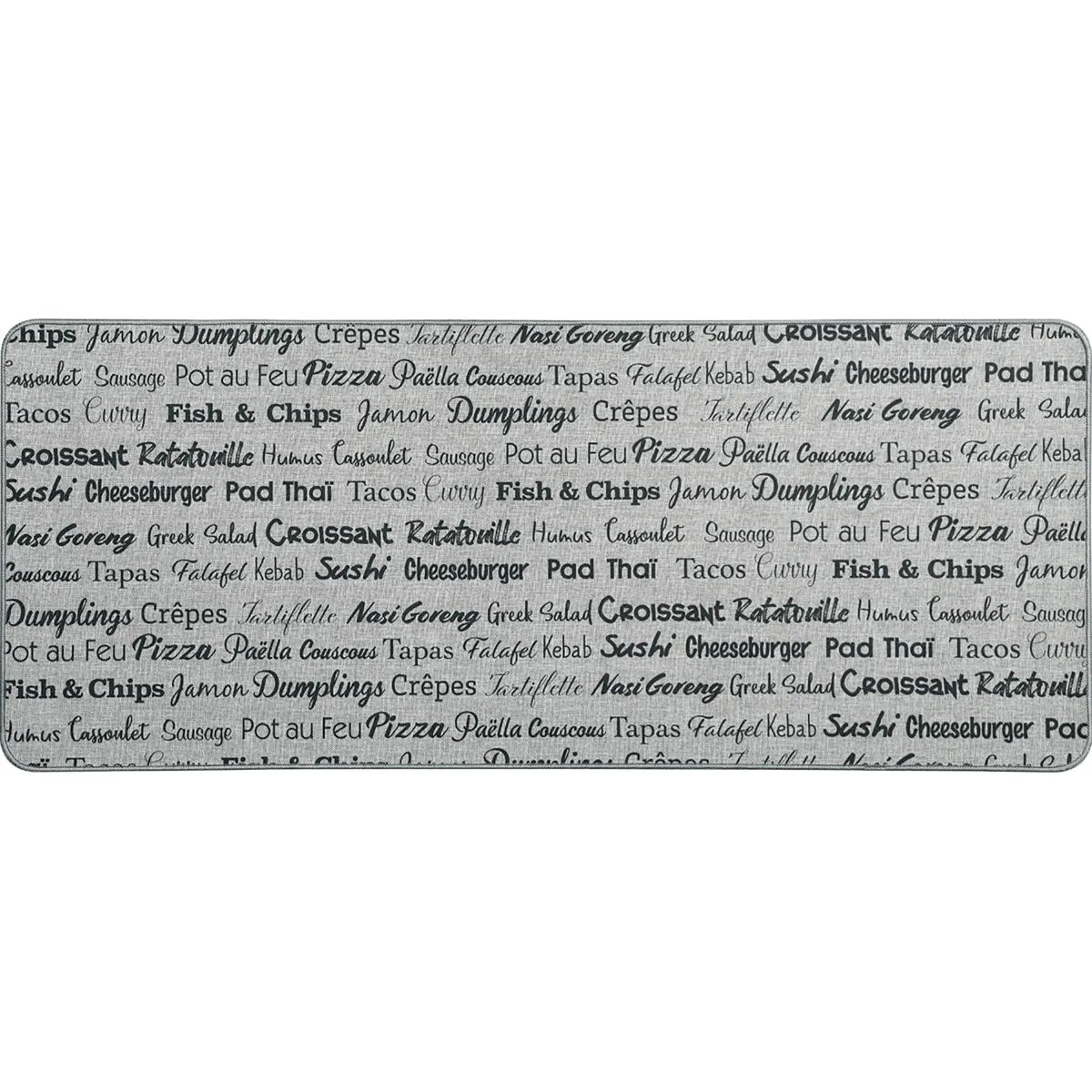 Writings Printed Kitchen Mats - Kitchen Words Design - Stylish & Durable