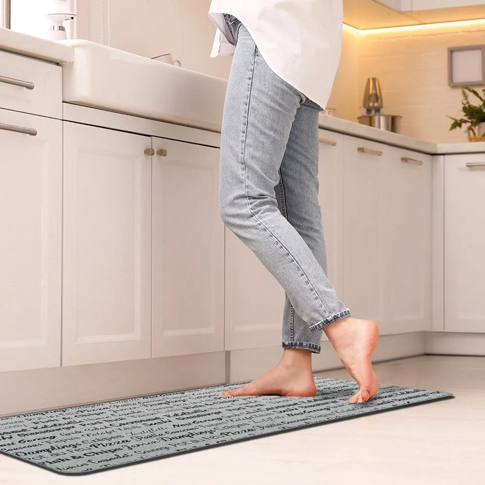 Writings Printed Kitchen Mats - Kitchen Words Design - Stylish & Durable
