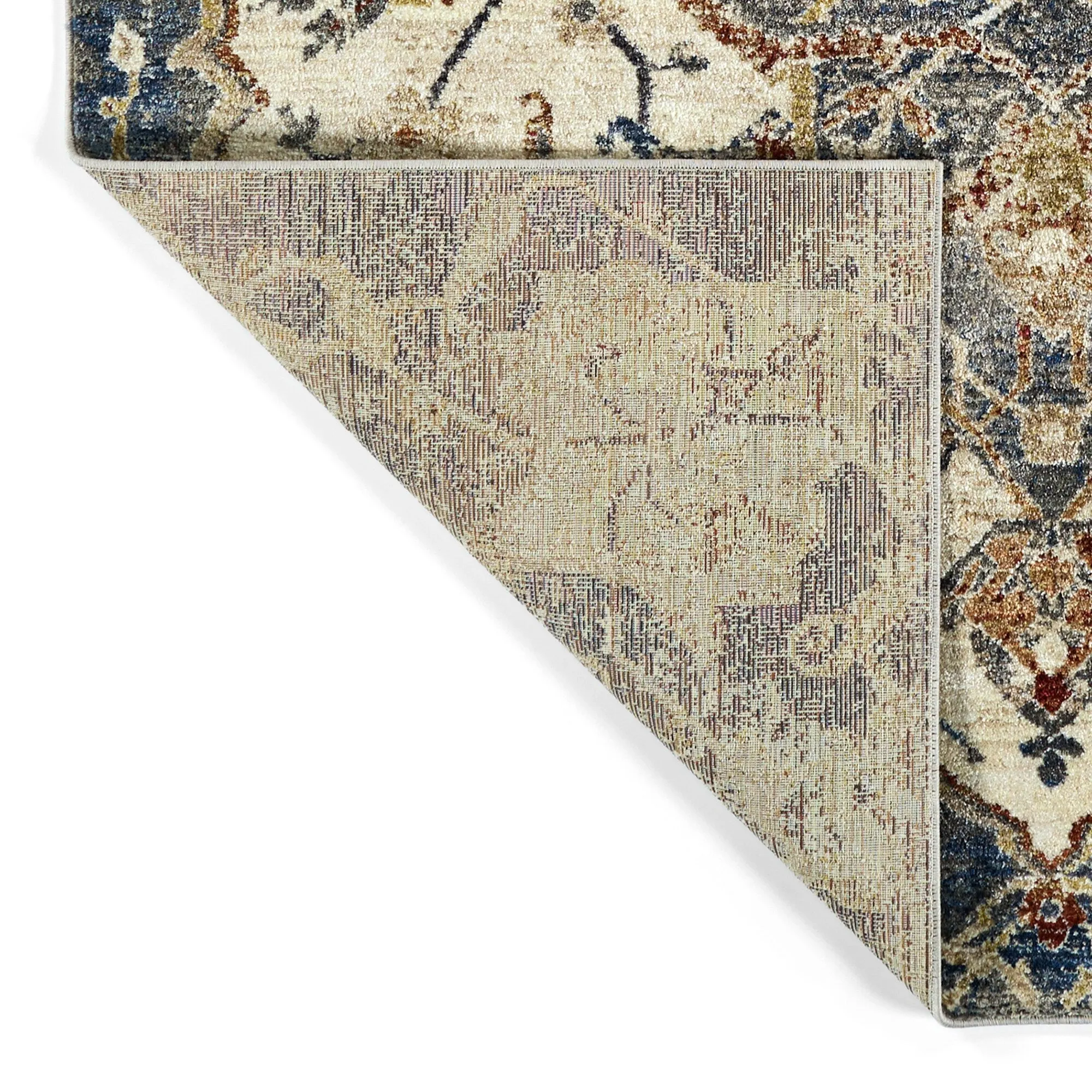 Wynnlow Denium Machine-Made Indoor Flatweave Area Rug