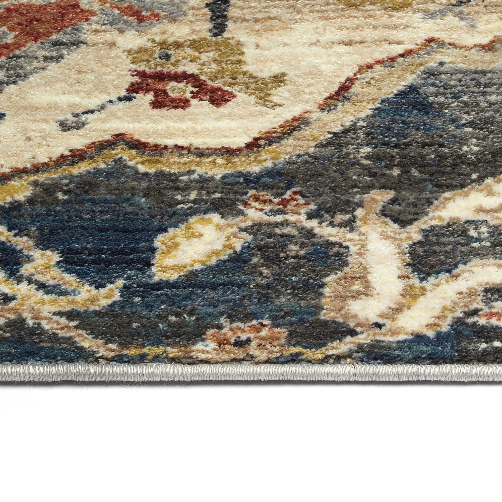 Wynnlow Denium Machine-Made Indoor Flatweave Area Rug